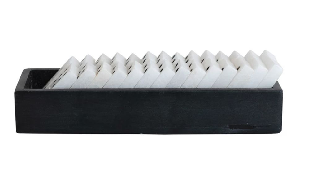 Handmade Alabaster Dominoes