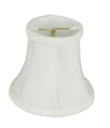 145 White Shantung Bell Without Piping