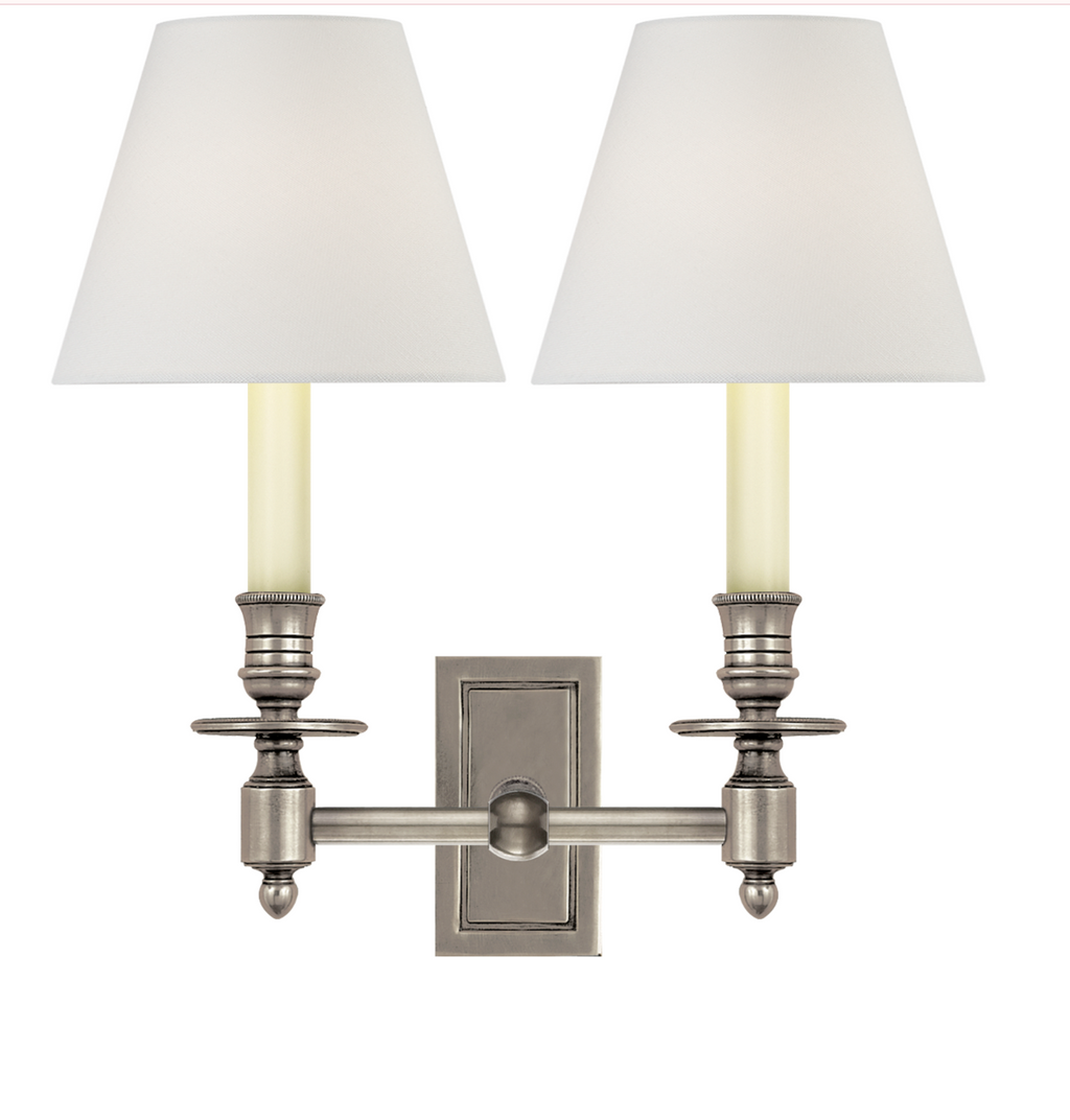 French Double Library Sconce