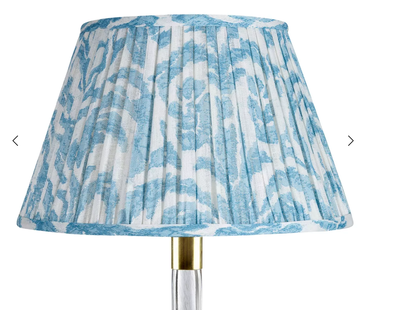 Fermoie Modified Empire Linen Shade in Light Blue Marlborough