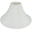 153 White Shantung Bell Coolie with Piping