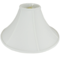153 White Shantung Bell Coolie with Piping