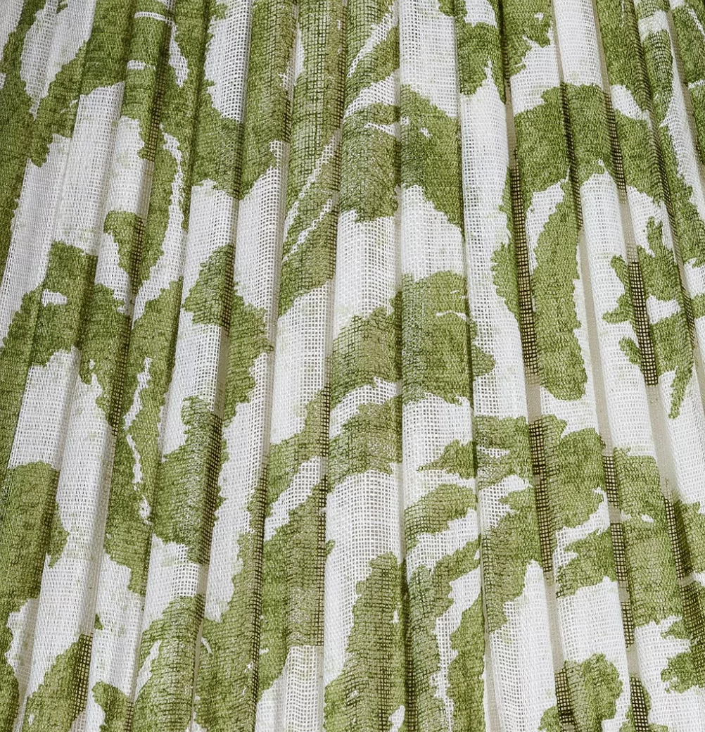 Fermoie Modified Empire Linen Shade in Green Marlborough