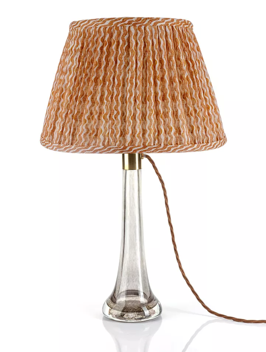 Fermoie Modified Empire Linen Shade in Orange Popple