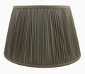 Brown Mushroom Pleat Modified Empire Silk Shade