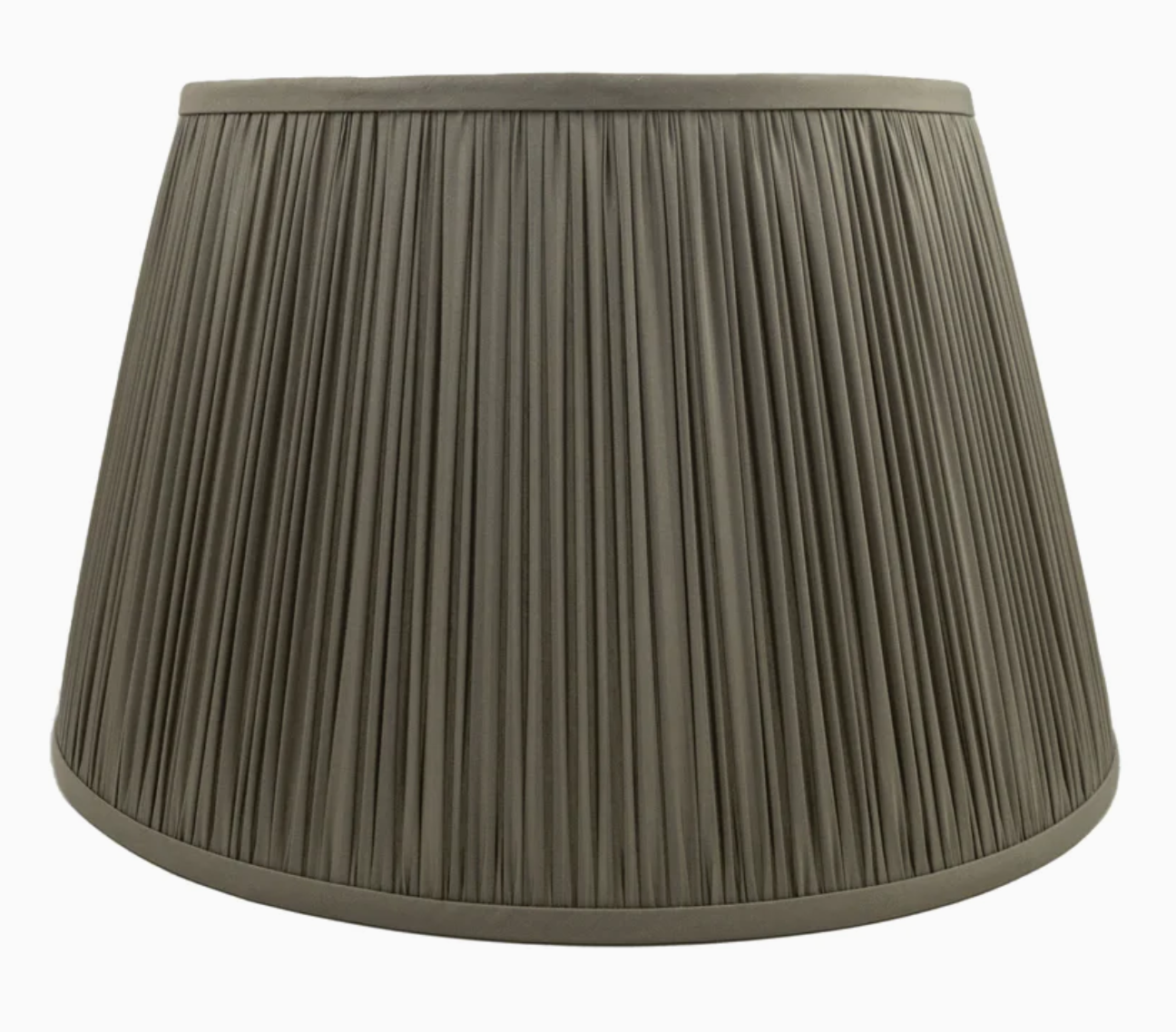 Brown Mushroom Pleat Modified Empire Silk Shade
