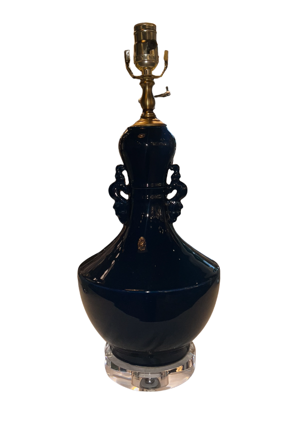 Handmade Porcelain Table Lamp (excluding shade)