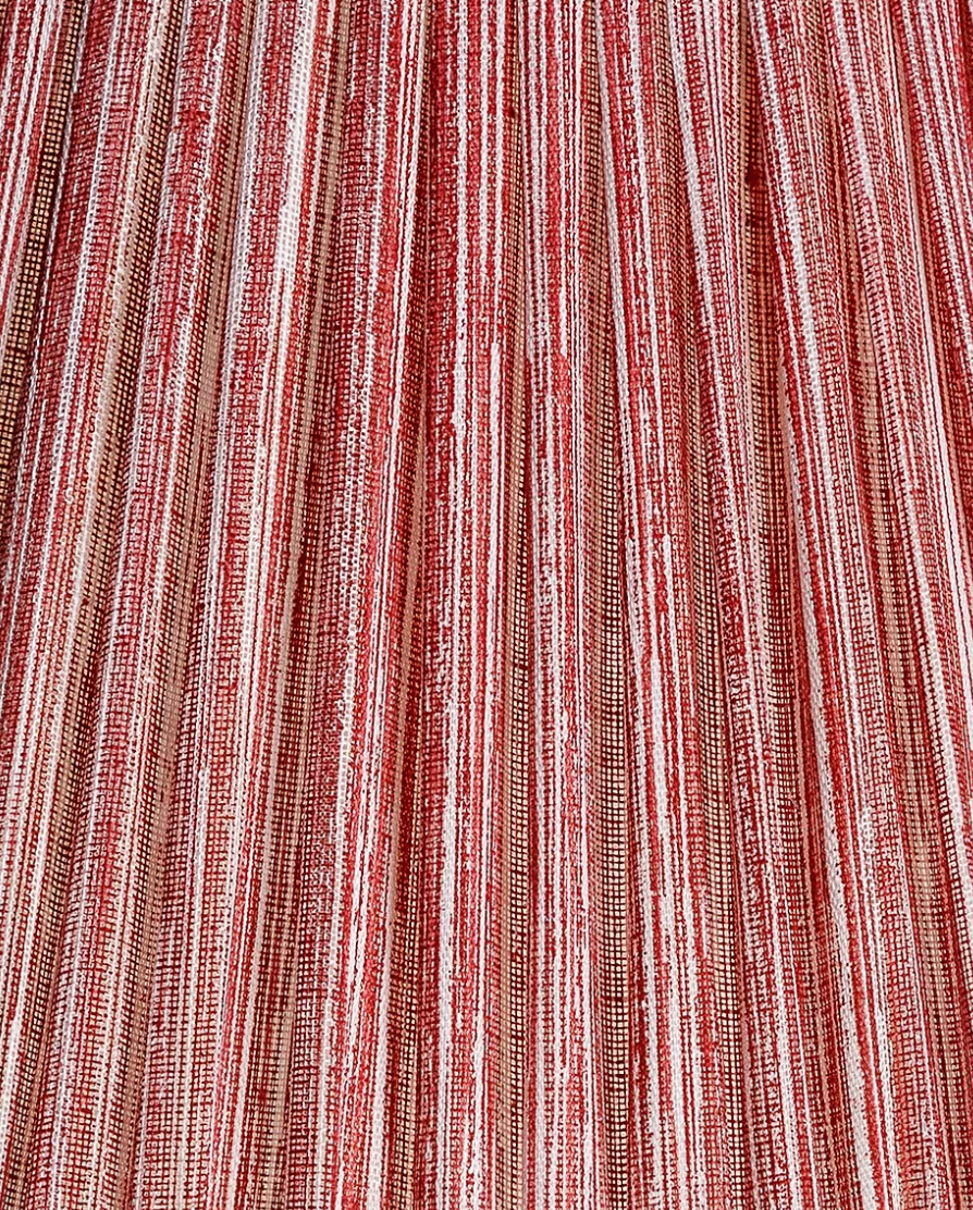 Fermoie Modified Empire Linen Shade in Red Strié