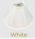 Royal BS706 White Shantung Coolie Empire Shade
