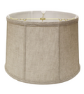 SL134 Oatmeal Linen Retro Drum Shade