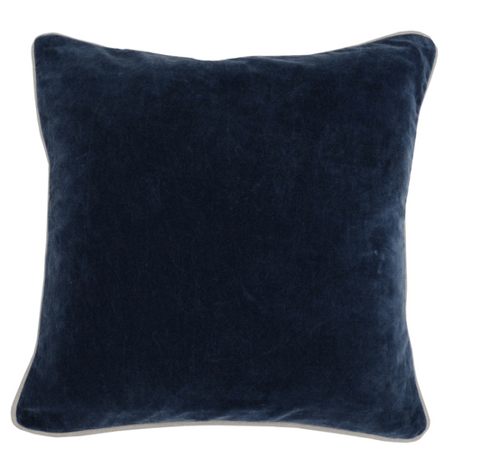 Heirloom Velvet Pillow- Navy