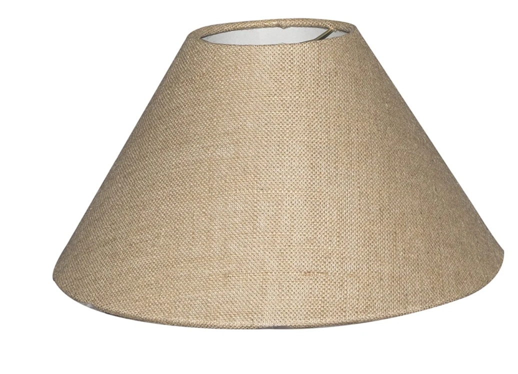 Royal HB607 Burlap Hardback Coolie Empire Shade
