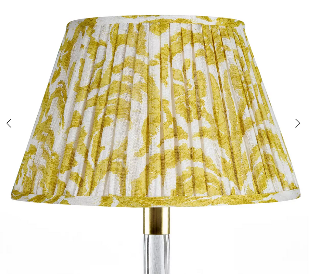 Fermoie Modified Empire Linen Shade in Yellow Marlborough
