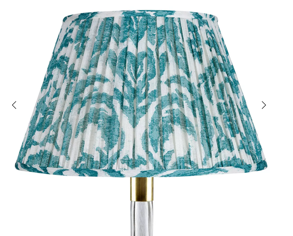 Fermoie Modified Empire Linen Shade in Teal Marlborough