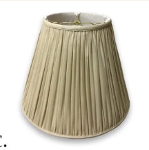 Royal BS753 Beige Shantung Deep Empire Gathered Pleat Shade