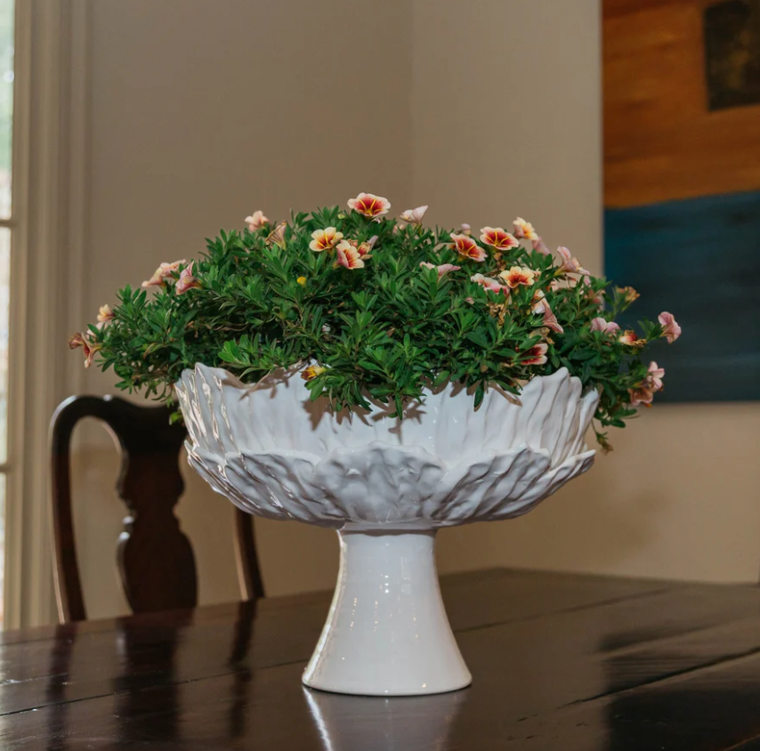 Foliage Footed Compote Bowl