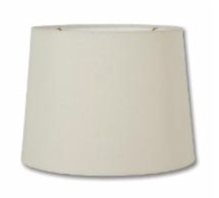 Eggshell Linen Retro Drum Shade