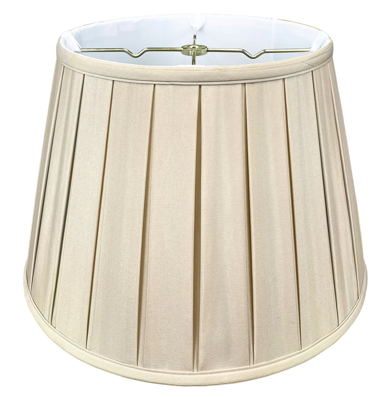 Royal BSO724 Beige Shantung Box Pleat with Trim Shade