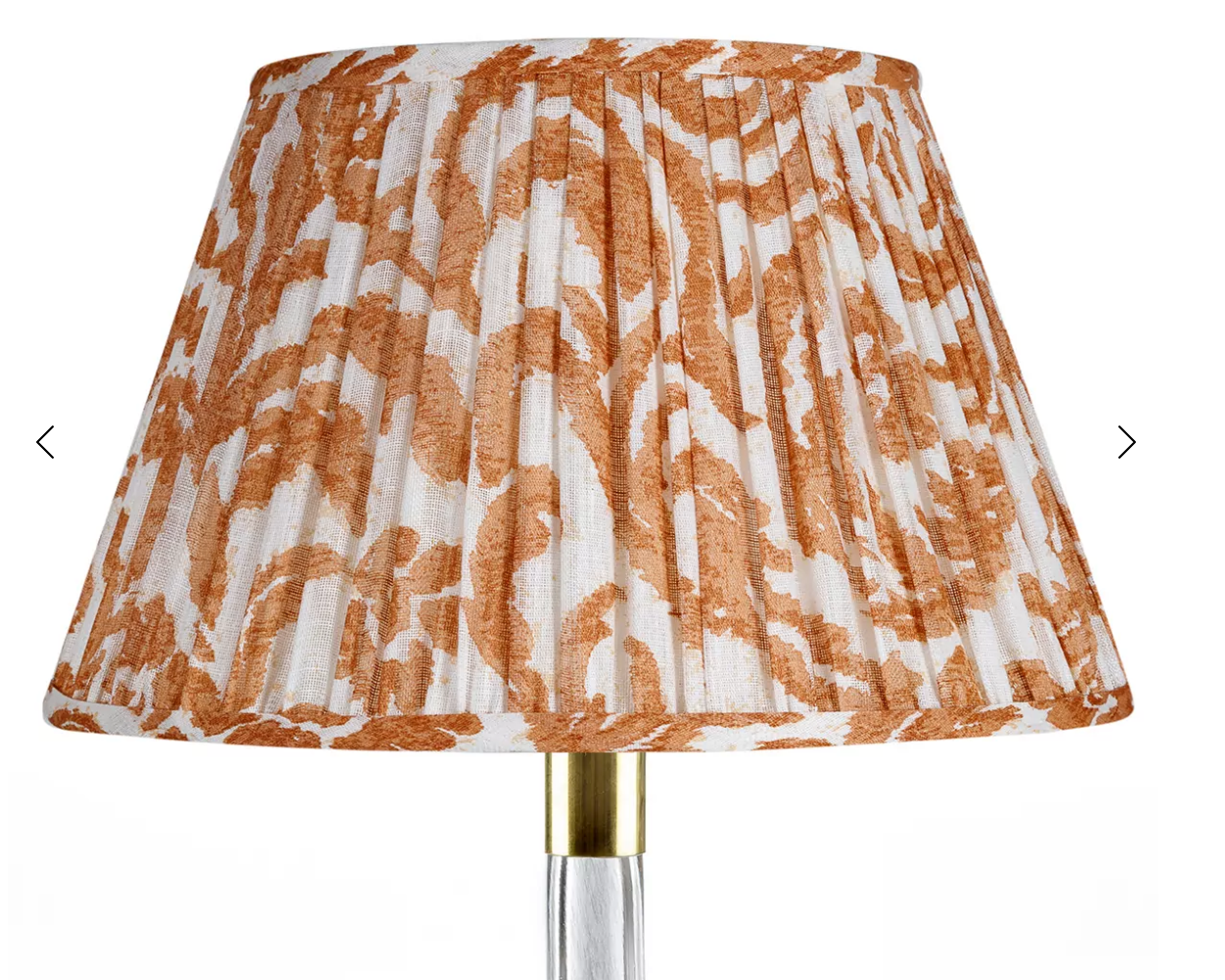 Fermoie Modified Empire Linen Shade in Orange Marlborough