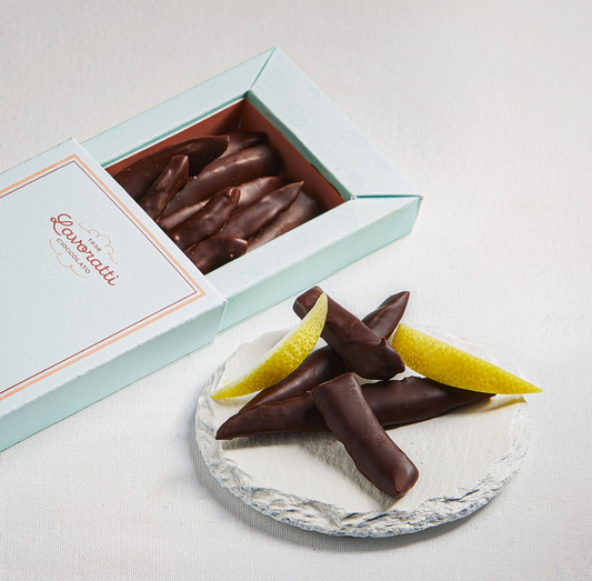 Dark Chocolate Covered Lemon Peels