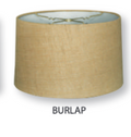 Royal HB610 Burlap Hardback Shallow Drum Shade