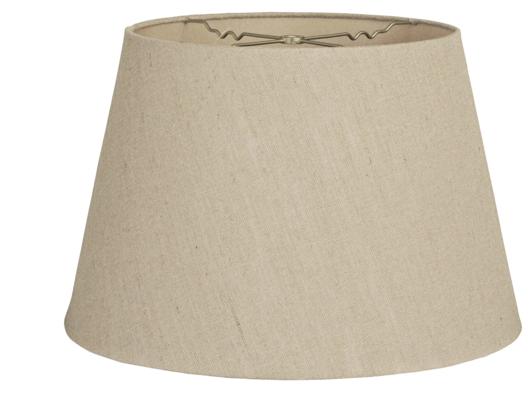Royal HB606 Belgium Linen Hardback Tapered Shallow Drum Shade