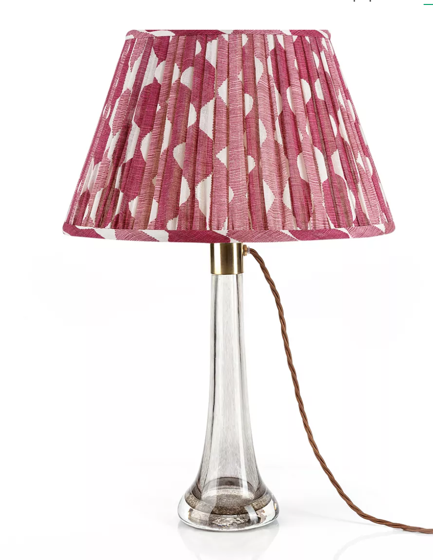Fermoie Modified Empire Linen Shade in Fuschia Whittle