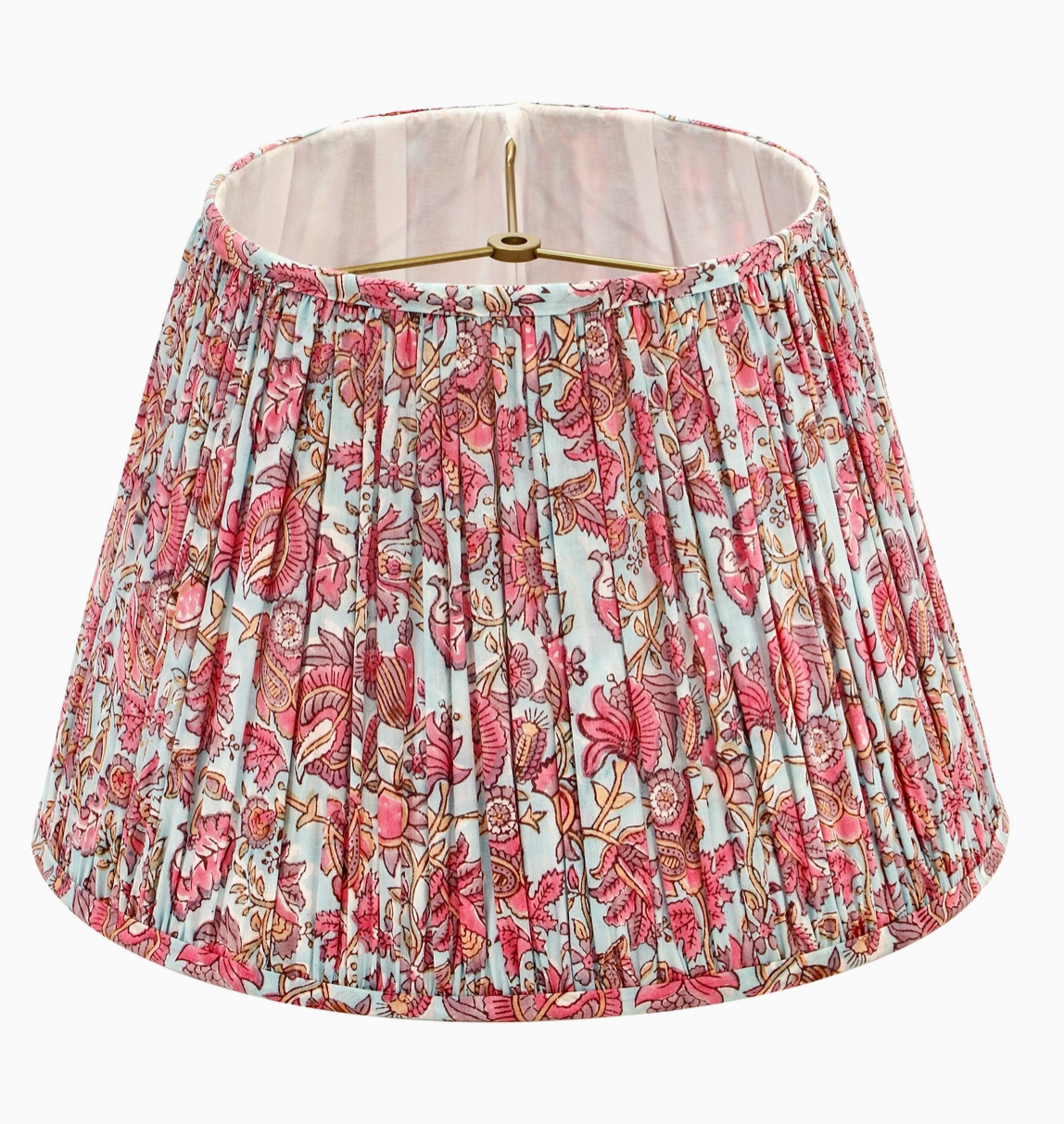 Flowered Pleated Empire Lamp Shade