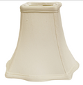 SL36 White Shantung Fancy Square Shade