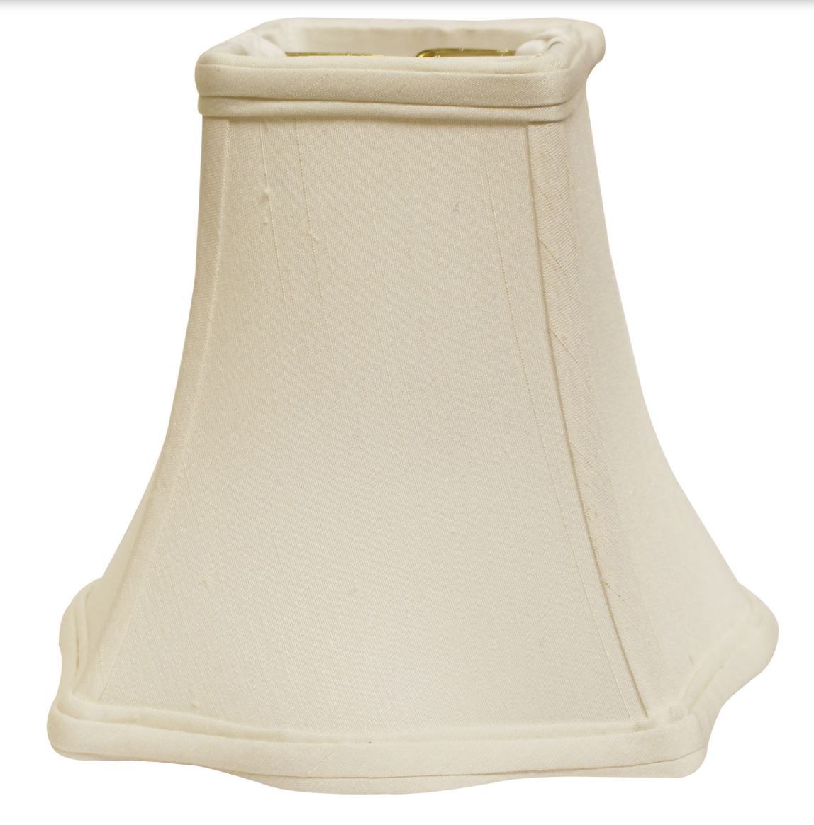 SL36 White Shantung Fancy Square Shade