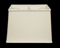 SL135 White Linen Retro Rectangle Shade