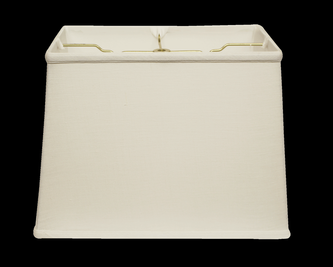 SL135 White Linen Retro Rectangle Shade