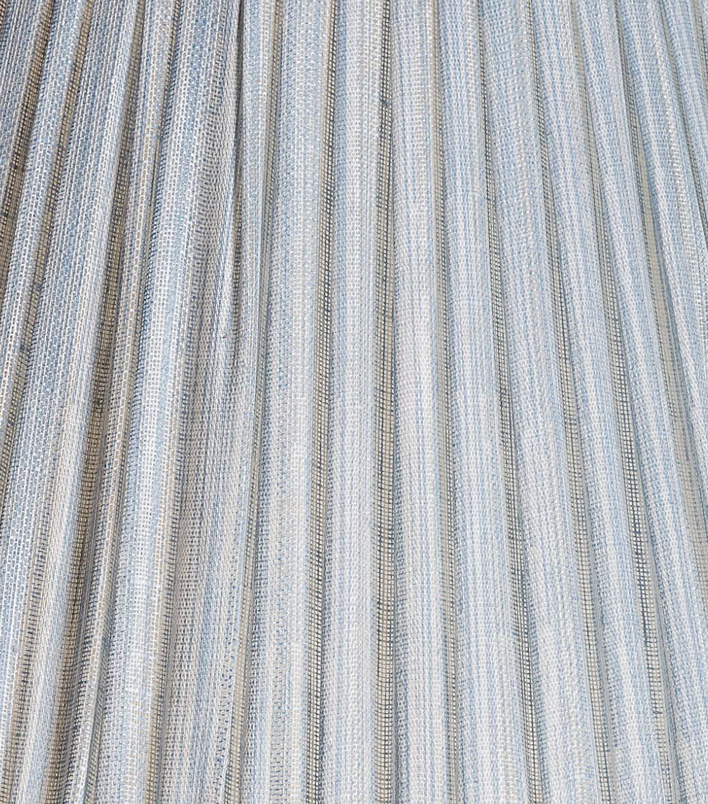 Fermoie Modified Empire Linen Shade in Light Blue Strié