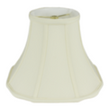 109 Eggshell Shantung Round Top & Out Round Corner Square Bottom with Piping