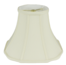 109 Eggshell Shantung Round Top & Out Round Corner Square Bottom with Piping