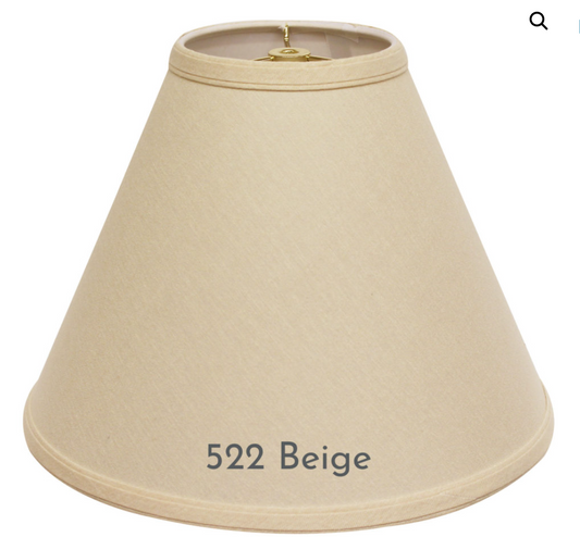 SL32 Beige Linen Deep Cone Hardback Shade