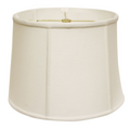 SL134 White Linen Retro Drum Shade