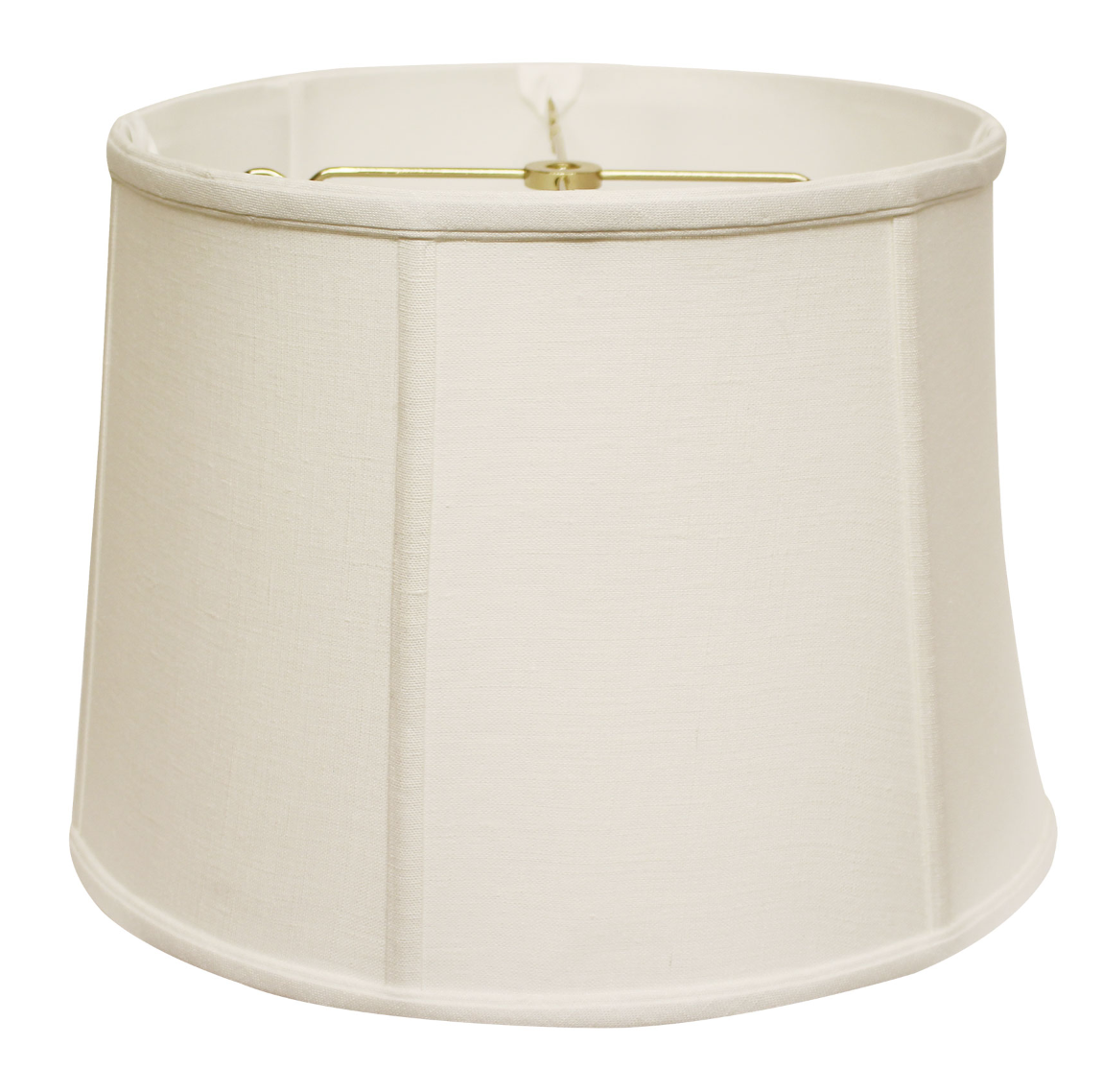 SL134 White Linen Retro Drum Shade