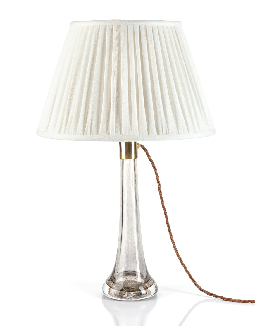 Fermoie Modified Empire Linen Shade in Ivory Plain