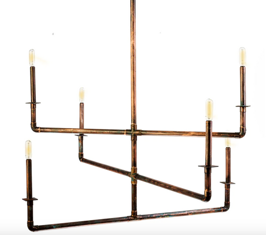 3 Tier Pipe Works Chandelier