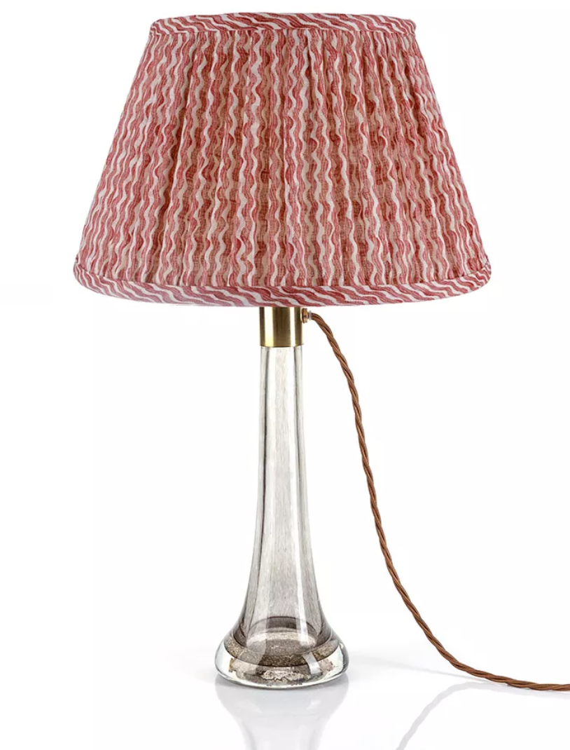 Fermoie Modified Empire Linen Shade in Red Popple