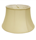 SL25 Antique White Shantung Shallow Drum Shade