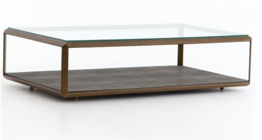 Shagreen Shadow Box Coffee Table