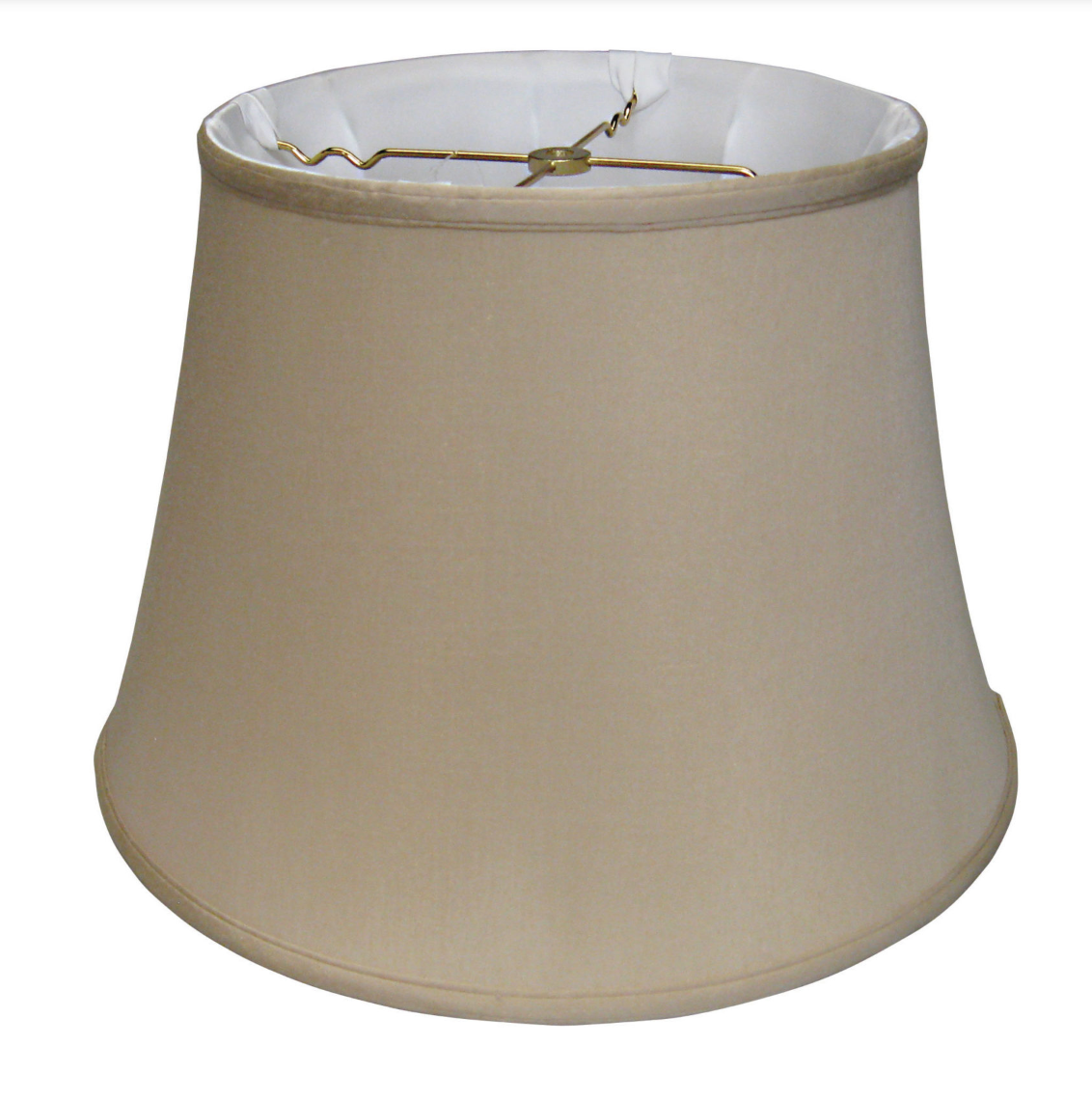 SL55 Latte Shantung Euro Bell Shade