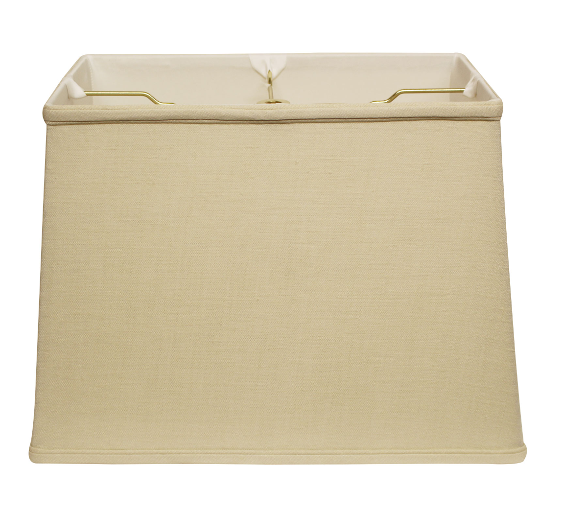 SL135 Tan Linen Retro Rectangle Shade