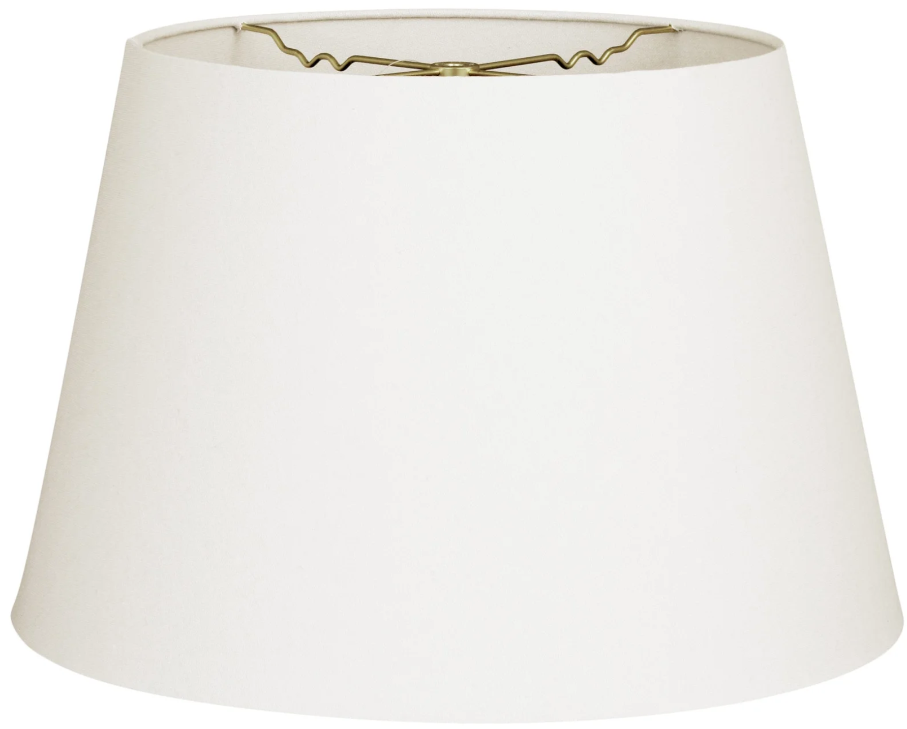 Royal HB606 White Linen Hardback Tapered Shallow Drum Shade