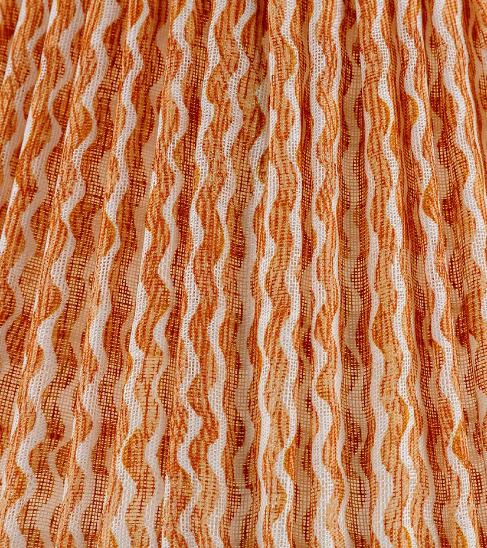 Fermoie Modified Empire Linen Shade in Orange Popple