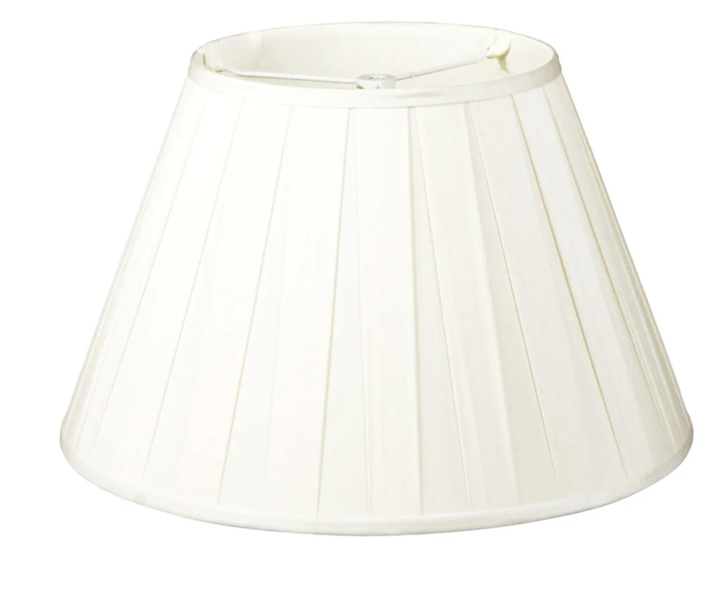 Royal DS87 White Shantung Wide Pleat Shade