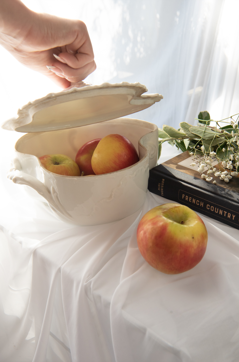 Vintage Serving Bowl with Lid