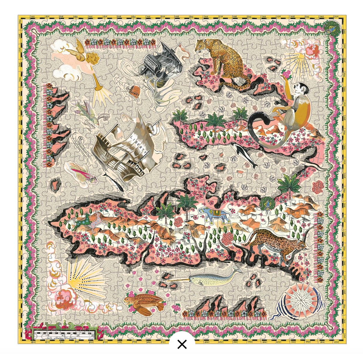 Liberty London Double-Sided Jigsaw Puzzle